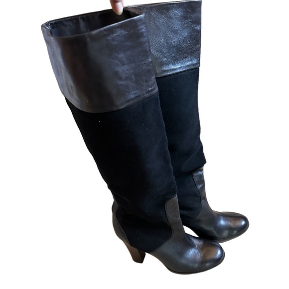 Steven by Steve Madden Leather & Suede Knee High Boots - Picture 3 of 14